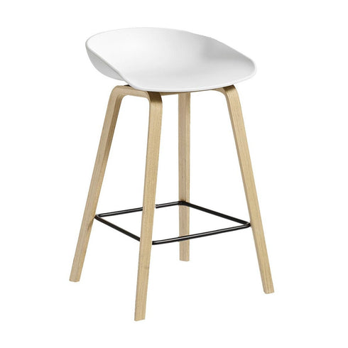 About a Stool AAS 32 Bar Stool Low Soaped Oak Base